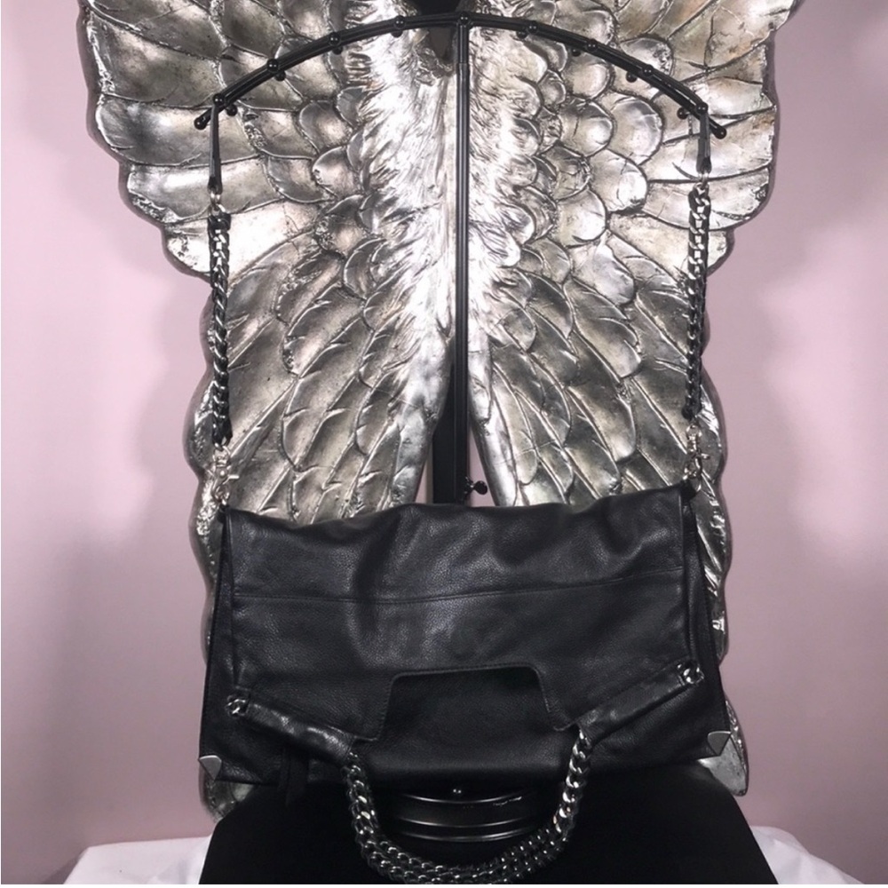 Black Leather Foley + Corrina Bag